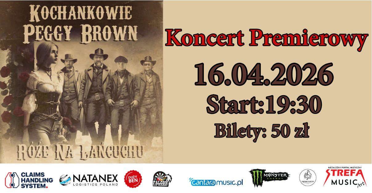Kochankowie Peggy Brown w Warszawie – koncert premierowy „Róże na Łańcuchu” w klubie Falcon